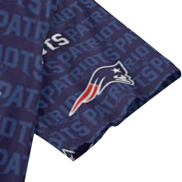New England Patriots Zubaz Eco-friendly All-over Print Unisex V-neck T-Shirt - Image 1