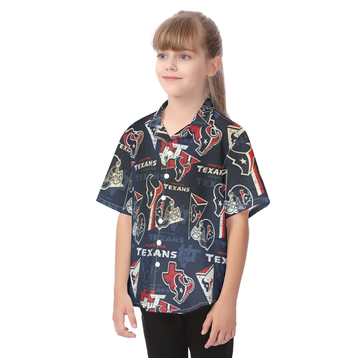 Houston Texans Kid's Hawaiian Vacation Shirt - Image 3