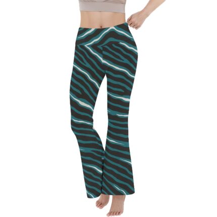 Philadelphia Eagles Zubaz All-Over Print Women's Reversible High-Waisted Yoga Pants