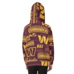 Washington Commanders  Kid's Heavy Fleece Zip Up Hoodie - Image 4