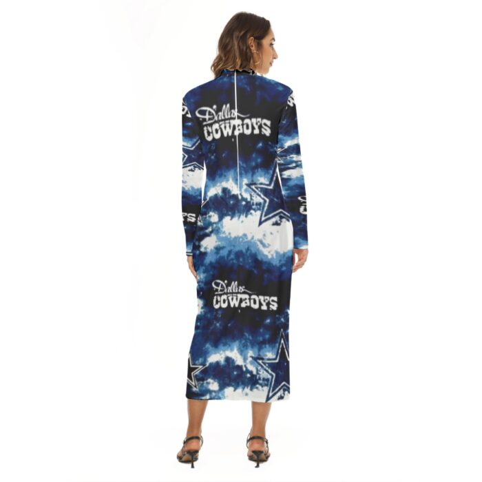 Dallas Cowboys Zubaz All-Over Print Women's Hip Dress - Image 4