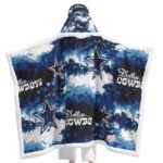 Dallas Cowboys Zubaz All-Over Print Unisex Wearable Hooded Blanket - Image 5