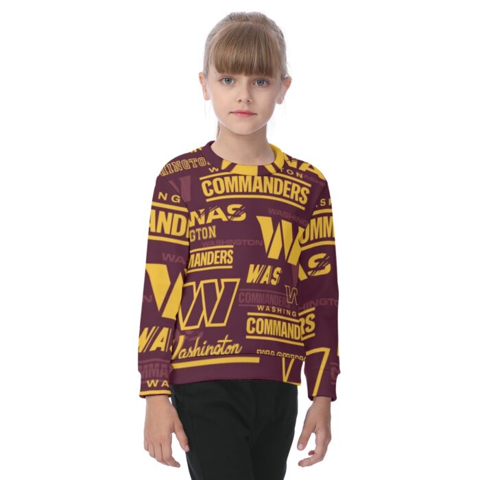 Washington Commanders  Kid's Heavy Fleece Sweatshirt - Image 1