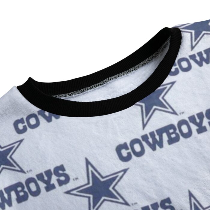 Dallas Cowboys Zubaz All-Over Print Unisex Thicken Pajama Suit - Image 2