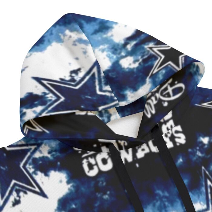 Dallas Cowboys Zubaz All-Over Print Unisex Plus Fleece Pullover Hoodie - Image 2