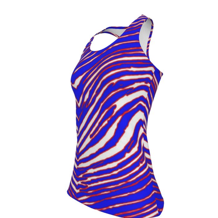 Buffalo Bills Zubaz All-Over Print Women's Workout Tank Top|210GSM - Image 3