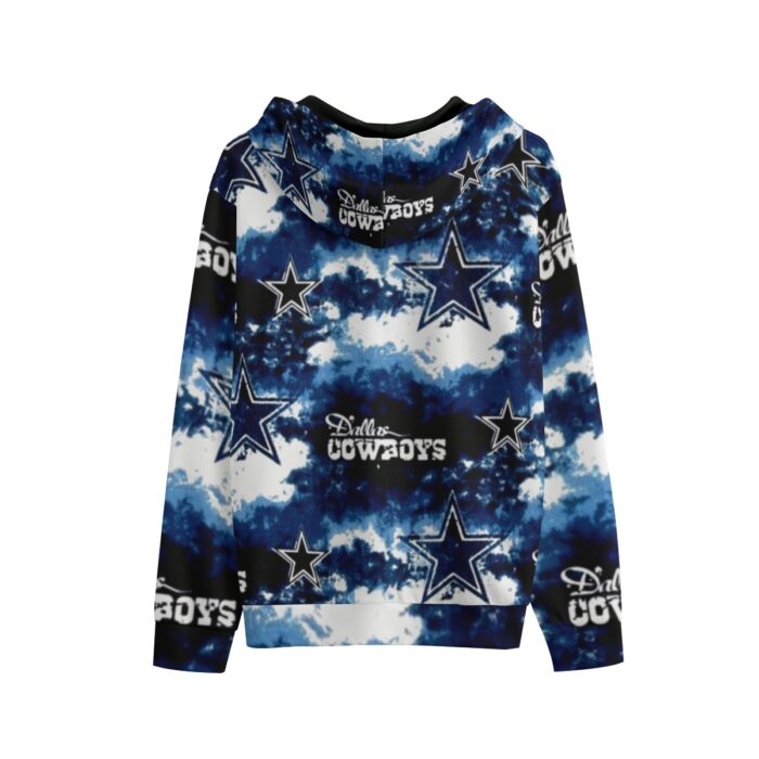 Dallas Cowboys Zubaz All-Over Print Men's Pullover Hoodie | Interlock - Image 3