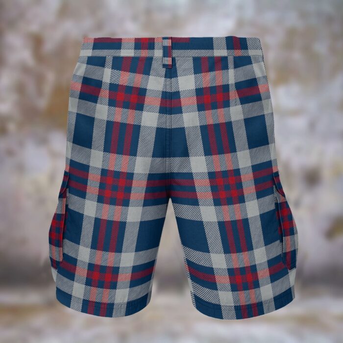 New England Patriots tartan Cargo Shorts - Image 3