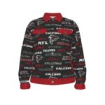 Atlanta Falcons - Unisex Lapel Jacket | 245GSM Cotton - Image 4