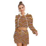 Washington Commanders Zubaz Women's Mirco Fleece Hoodie And Shorts Set