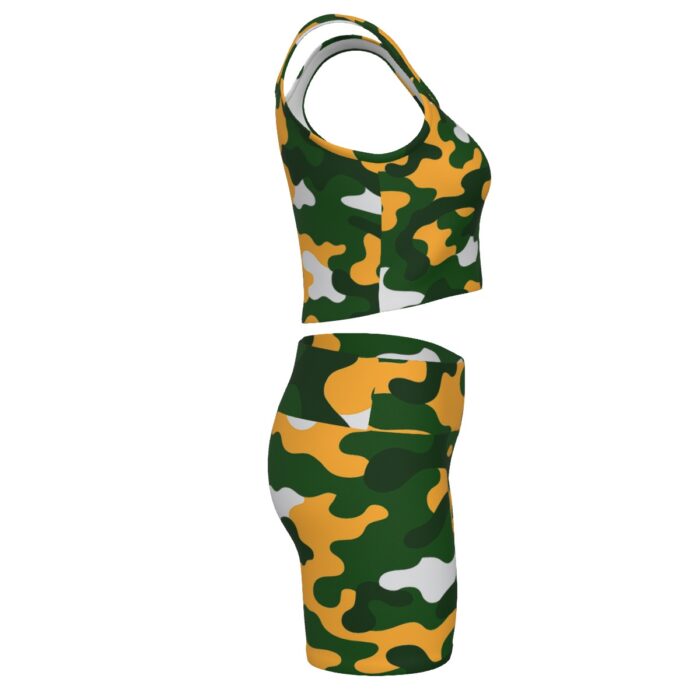 Green Bay Packers All-Over Print Women's Yoga Set - Image 4