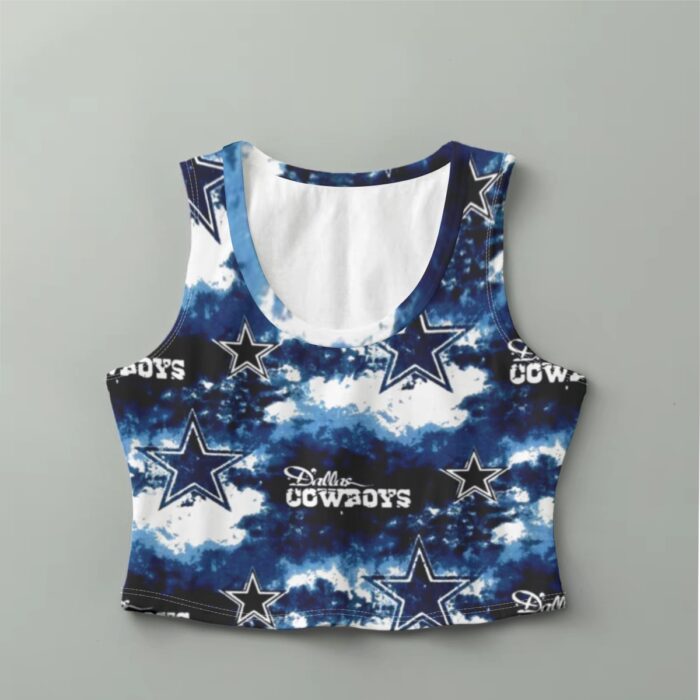 Dallas Cowboys Zubaz All-Over Print High-Stretch Short Women's Tank Top - Image 2