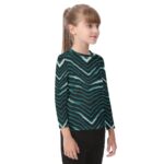 Philadelphia Eagles Zubaz All-Over Print Kid's O-neck Long Sleeve T-shirt - Image 2