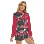 Houston Rockets Women's Short Sweatshirt And Pants Suit - Image 3