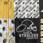 Pittsburgh Steelers Zubaz All-Over Print Men's Breathable Cotton Shirt|125GSM - Image 2