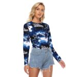 Dallas Cowboys Zubaz All Over Print Women's Stretchable long Sleeve Top - Image 4