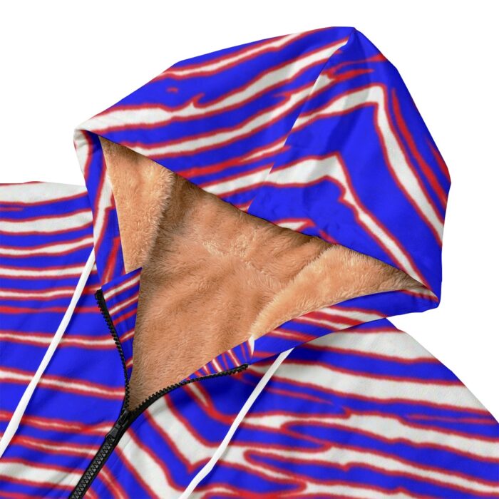 Buffalo Bills Zubaz All-Over Print Kid's Plush Windbreaker - Image 3