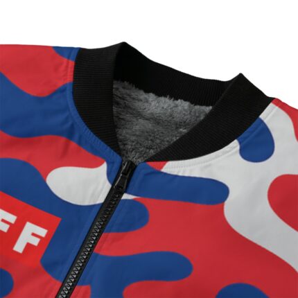 Buffalo Bills Zubaz All-Over Print Men’s Fleece Bomber Jacket