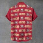San Francisco 49ers Men's Stand Collar Shirt|110GSM Imitation Flax - Image 2