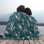 Philadelphia Eagles Zubaz Single-Side Printing Flannel Blanket - Image 4