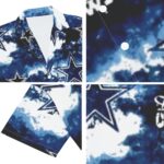 Dallas Cowboys Zubaz All-Over Print Men's Deep V-neck Short Sleeve T-shirt - Image 5