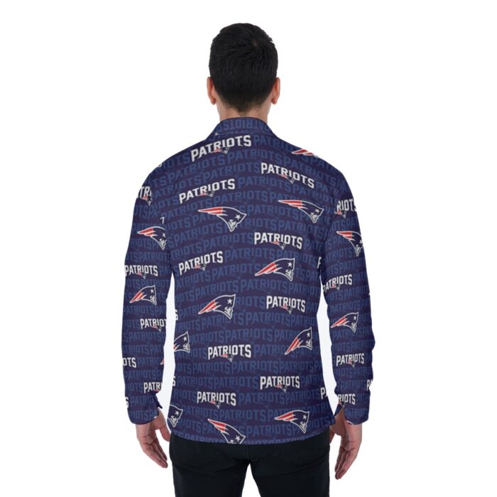 New England Patriots Zubaz All-Over Print Men's Long Sleeve Shirt - Image 2