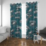 Philadelphia Eagles Zubaz Blackout Grommet Curtains | 265(gsm) - Image 3