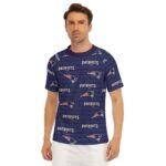New England Patriots All-Over Print Men's Tight Surf Clothing With Half Sleeves - Image 7