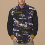 Baltimore Ravens Men's Slim Fit Long Sleeve Shirt