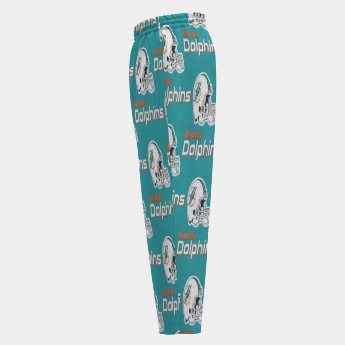 Miami Dolphins Zubaz All-Over Print Men's Harem Sports Pants - Image 2