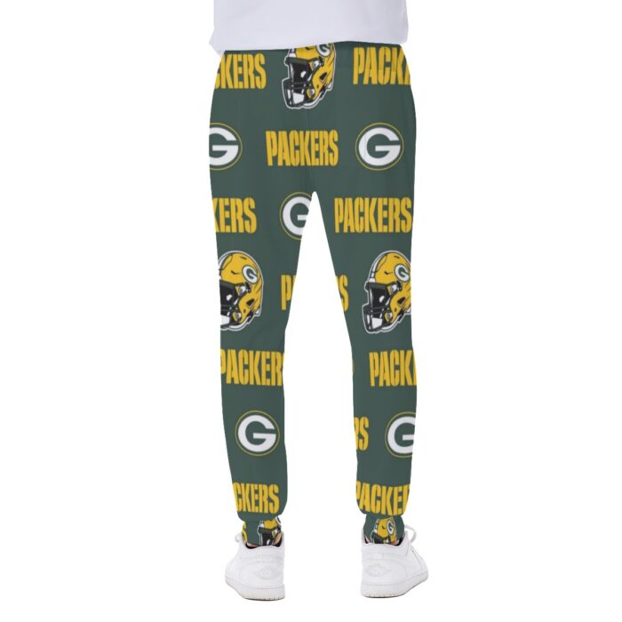 Green Bay Packers All-Over Print Men's Sweatpants - Image 4