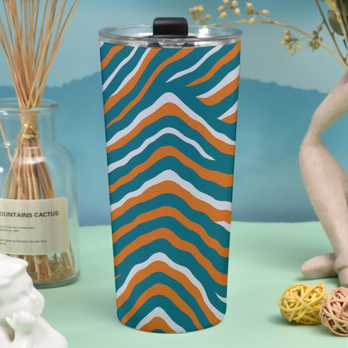 Miami Dolphins Zubaz Tumbler 30oz - Image 1