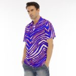 Buffalo Bills Zubaz All-Over Print Men's Polo Shirt | Velvet - Image 3