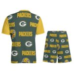 Green Bay Packers All-Over Print Children's Sports T-Shirt Set