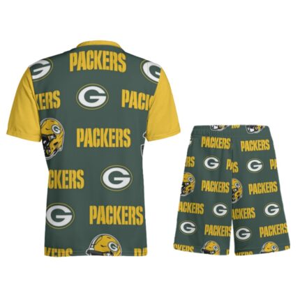 Green Bay Packers All-Over Print Children's Sports T-Shirt Set