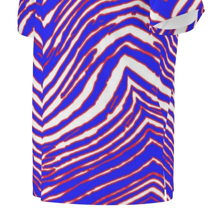 Buffalo Bills Zubaz All-Over Print  Men's African Dashiki Shirt - Image 3