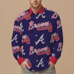 Atlanta Braves Men's Slim Fit Long Sleeve Shirt
