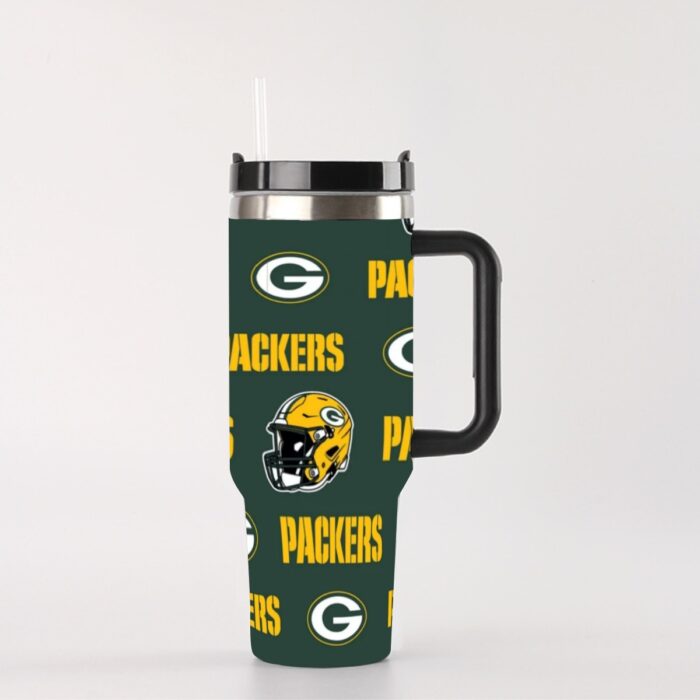 Green Bay Packers 40 oz Tumbler With Handle - Image 2