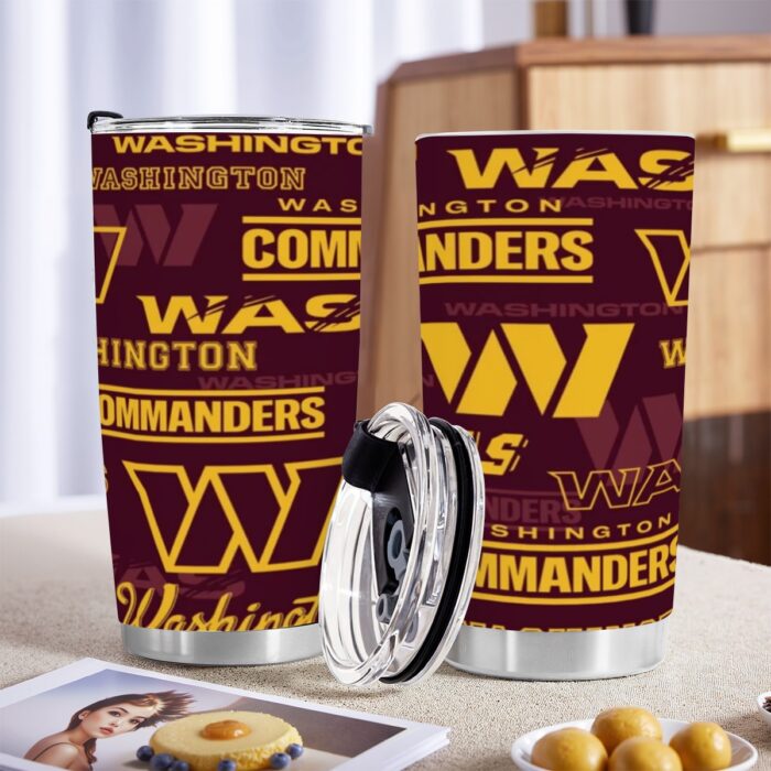 Washington Commanders 20OZ Tumbler With Sliding Lid - Image 2