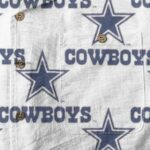 Dallas Cowboys Zubaz All-Over Print Men's Casual Hawaiian Short Sleeve Shirt | 125GSM Cotton - Image 4