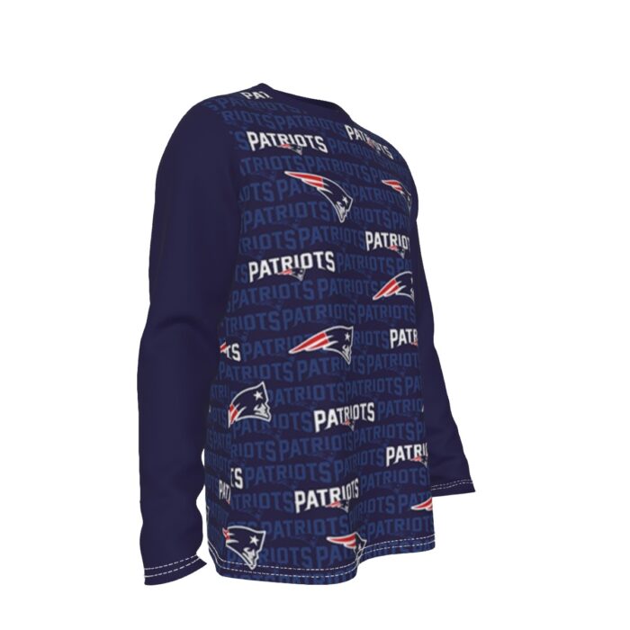 New England Patriots Zubaz All-Over Print Men's Long Sleeve T-Shirt - Image 3