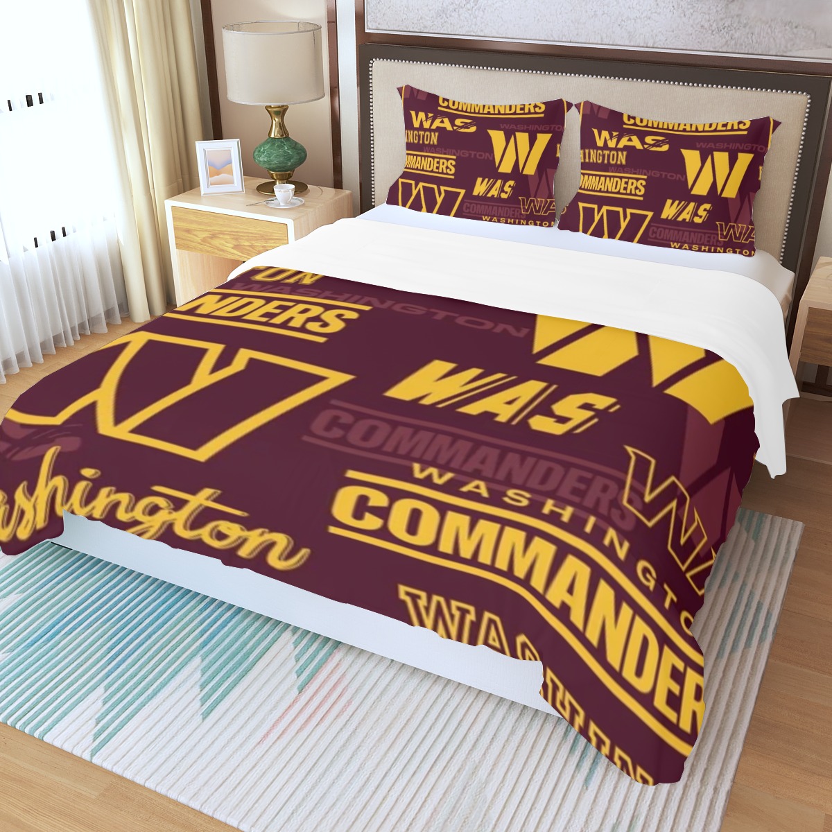 Washington Commanders Three Piece Duvet Bedding Set - Image 3
