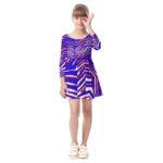 Buffalo Bills Zubaz All-Over Print Kid's Long Sleeve Dress - Image 4