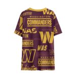 Washington Commanders  Children's Round Neck T-Shirt|145GSM Birdseye - Image 2