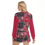 Houston Rockets Women's Short Sweatshirt And Pants Suit - Image 4