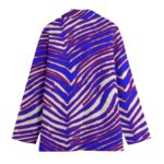 Buffalo Bills Zubaz All-Over Print Women's Leisure Blazer | 245GSM Cotton - Image 3