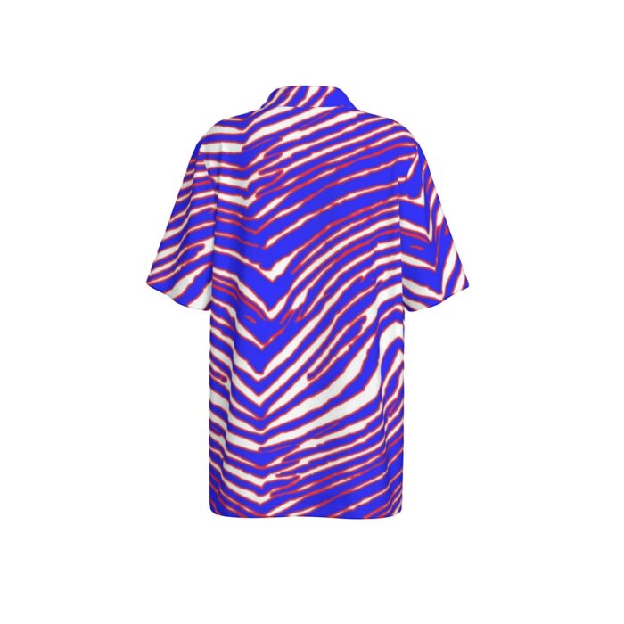 Buffalo Bills Zubaz All-Over Print Teenage Polo Collar Jersey - Image 4