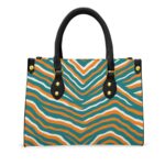 Miami Dolphins Zubaz Women's Tote Bag With Black Handle - Image 2