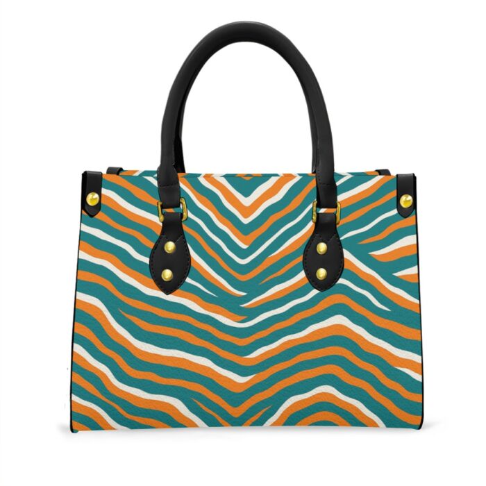 Miami Dolphins Zubaz Women's Tote Bag With Black Handle - Image 2
