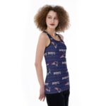 New England Patriots All-Over Print Women's Back Hollow Tank Top - Image 3